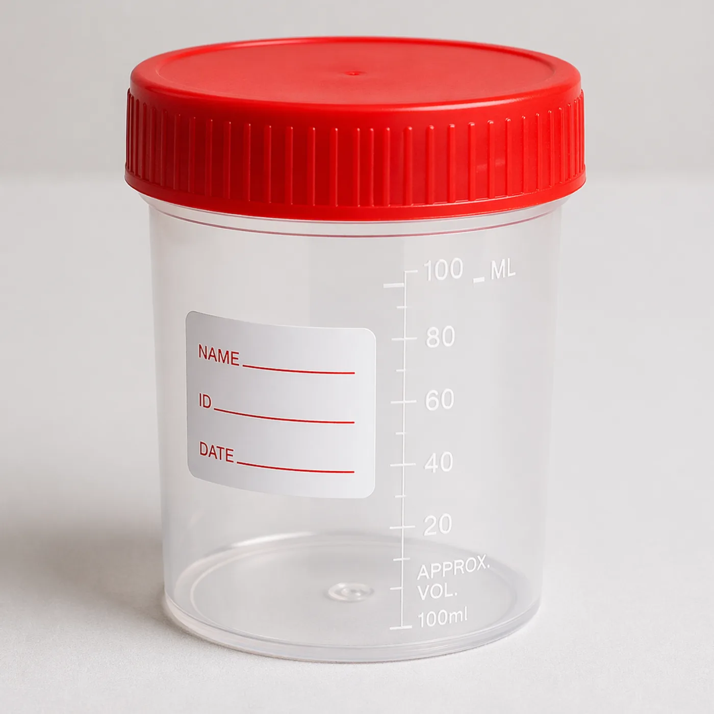 100 ml Collection Container Individual Packed and Sterile